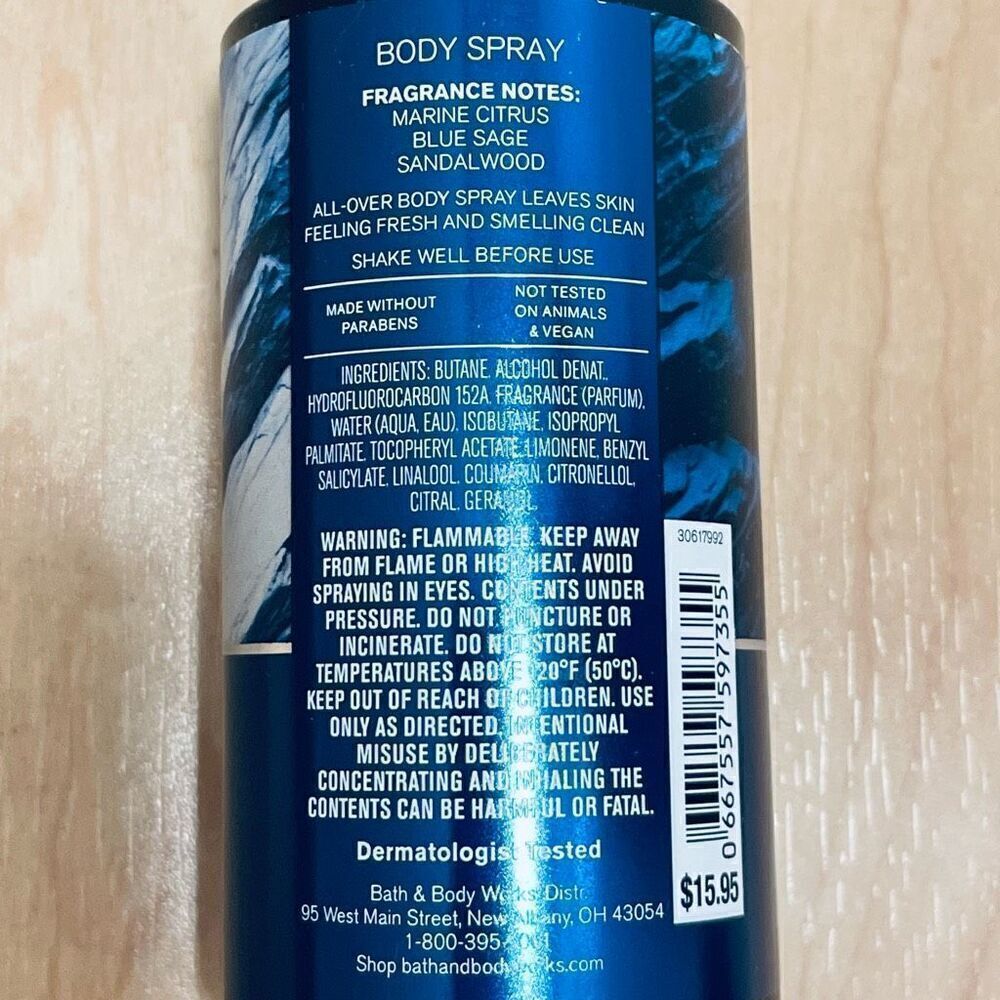 Bath & Body Works Lot of 2 Clean Slate Men’s Collection Body Spray Citrus Sage - Picture 6 of 8